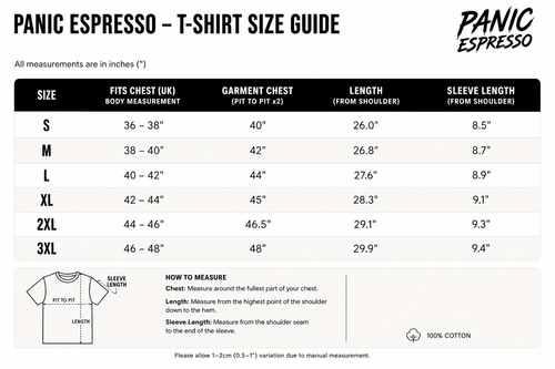 Panic Espresso T-Shirt - Blush Pink