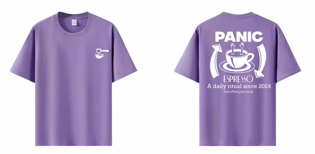 Panic Espresso T-shirt in purple